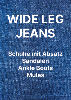 welcher schuh passt zu wide leg jeans für damen