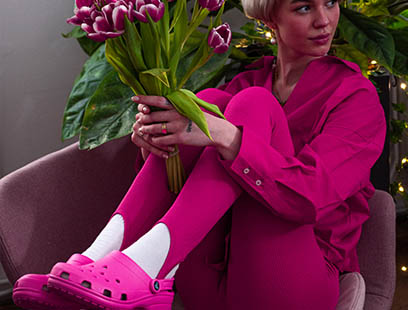 Clogs rosa für Damen von Crocs
