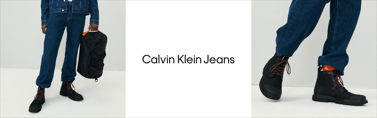 schwarze Schnürboots von Calvin Klein