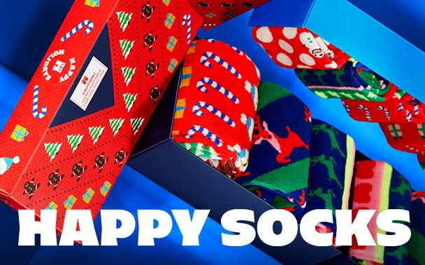 Markenbanner der Marke Happy Socks