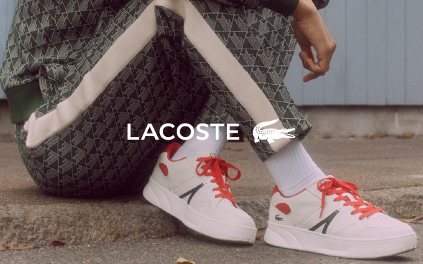 weiße Sneaker von Lacoste